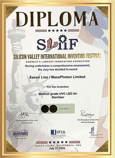 2024 الميدالية الذهبية لمهرجان وادي السيليكون الدولي للاختراعات