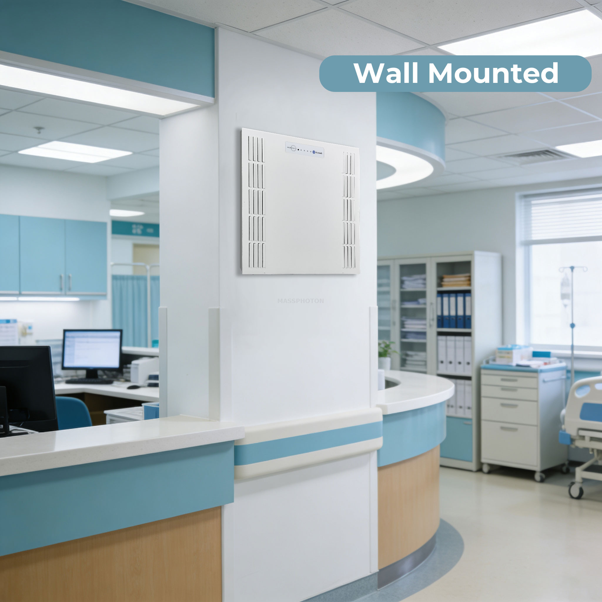 Q6060B1 نظام تطهير الهواء المثبت على السقف والجدار من الدرجة الطبية