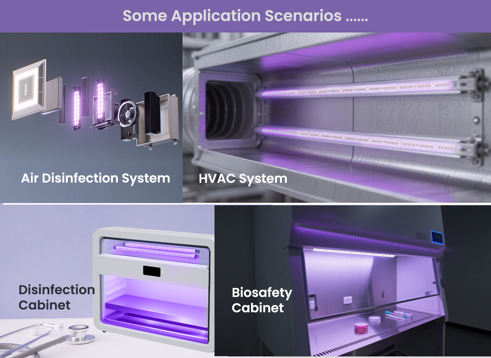 تطبيقات شرائط UVC LED