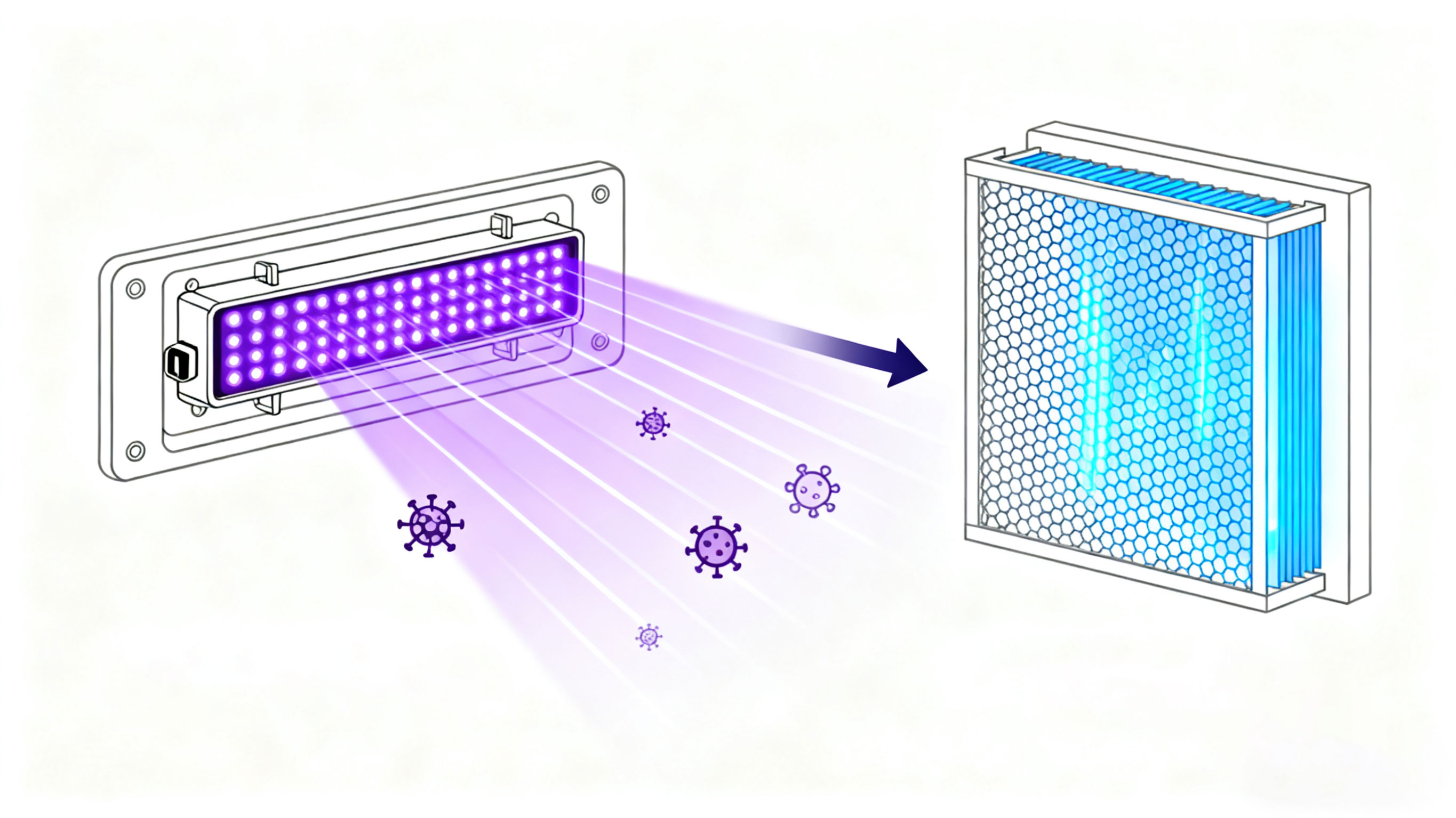 تنقية الهواء بدرجة طبية باستخدام تقنية UVC LED