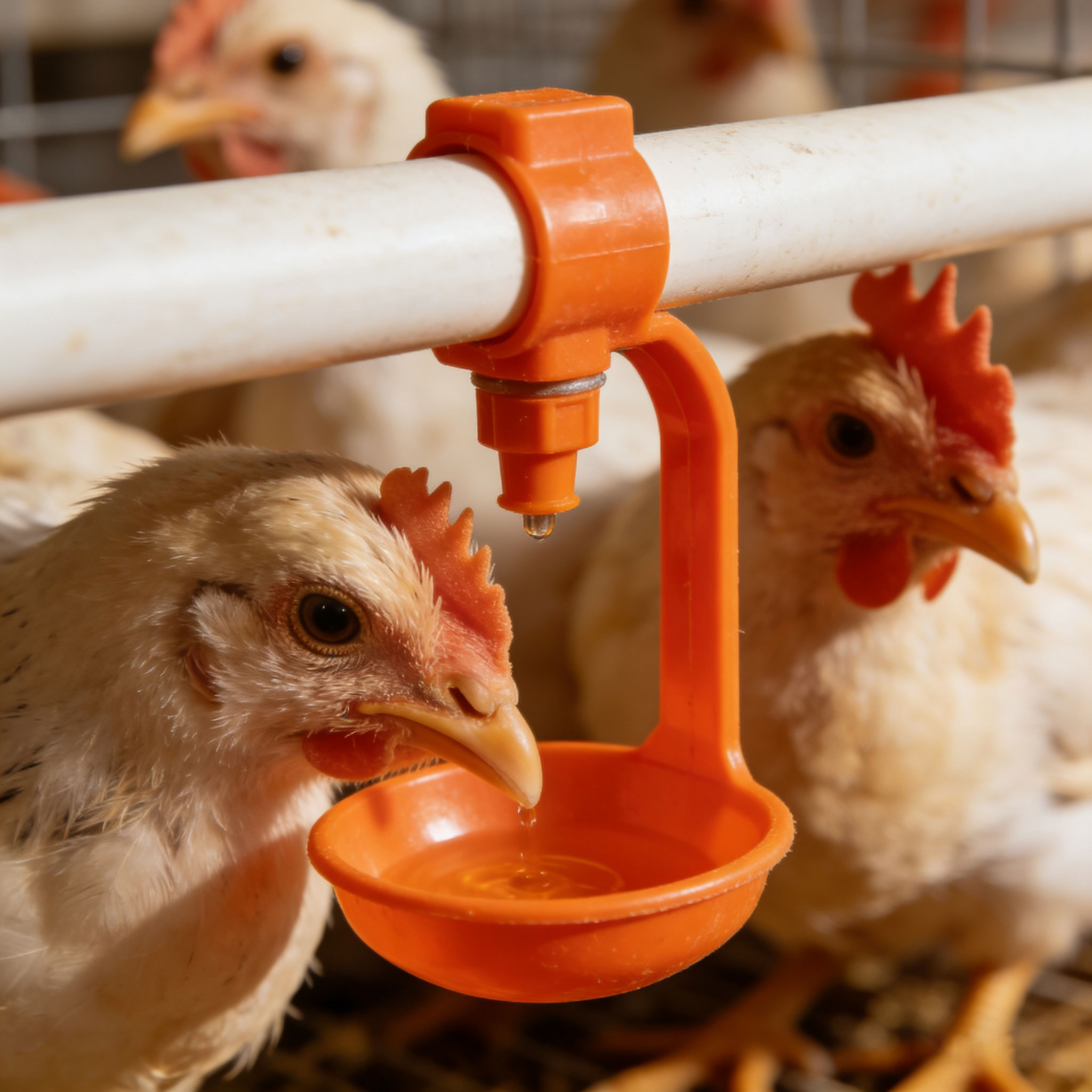 生成家禽养殖喝水图 الصورة