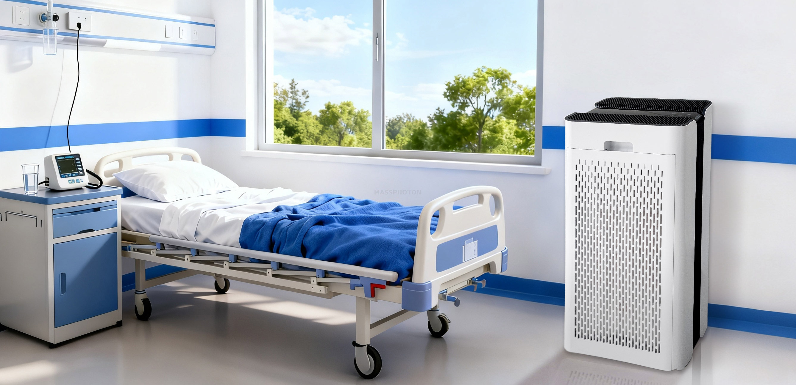 خيار جديد لتطهير الهواء: مبادئ تطبيق UVC-LED في بيئات المستشفيات