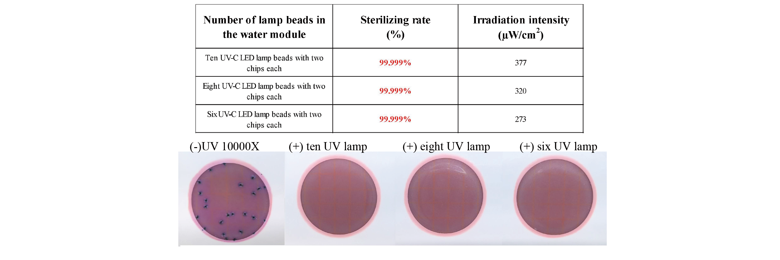 WREM-9L水模组-تقييم أداء وحدة تطهير المياه عالية الكفاءة المستندة إلى تقنية UV-C-LED-4-2