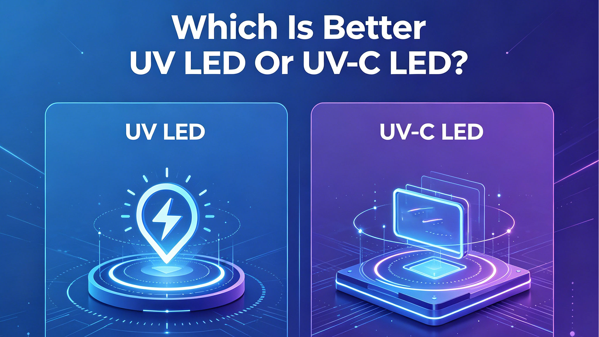 ما هو أفضل LED UV أو UV-C LED؟